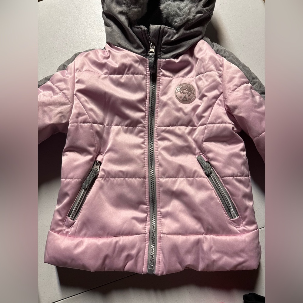 Gerry Weber Pink and Gray Puffer Jacket for Kids